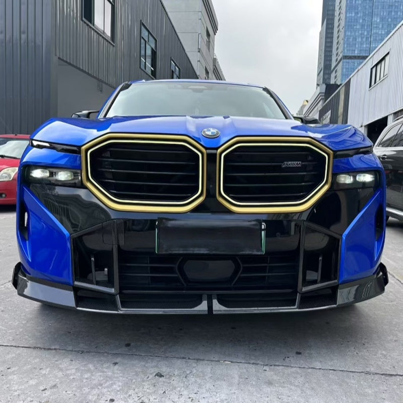 BMW XM G09 (2023–Present) - LD Style Dry Carbon Fiber Front Spoiler Lip Splitter