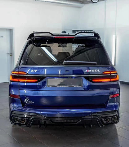 BMW X7 G07 (2019–2026) - LD Style Carbon Fiber Rear Diffuser