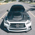 Infiniti Q50 - Vented Carbon Fiber Engine Hood