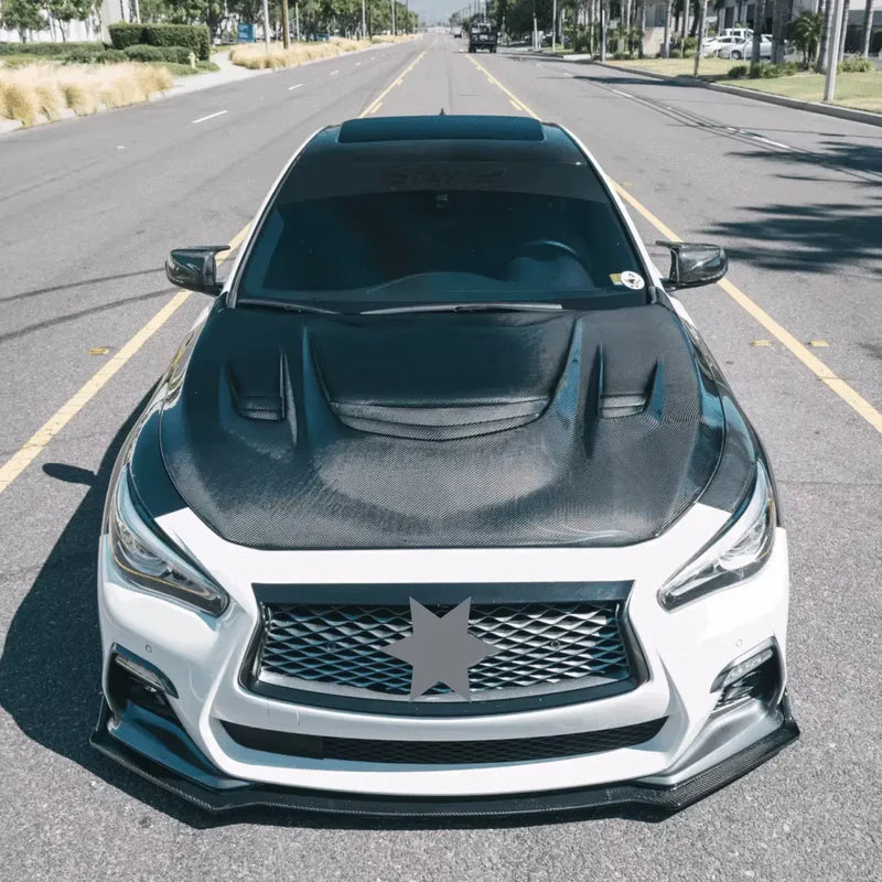 Infiniti Q50 - Vented Carbon Fiber Engine Hood