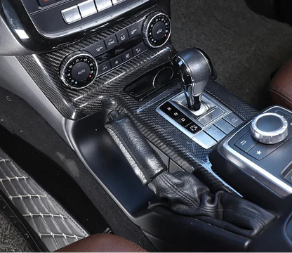 Mercedes-Benz G-Class W463 G500 G550 G63 G65 (2012-2018) - Carbon Fiber Center Console Gear Shift Panel Cover