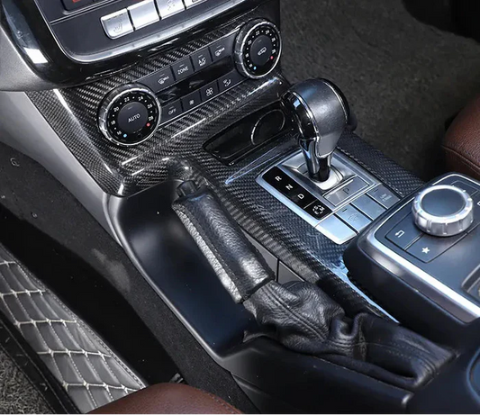 Mercedes-Benz G-Class W463 G500 G550 G63 G65 (2012-2018) - Carbon Fiber Center Console Gear Shift Panel Cover