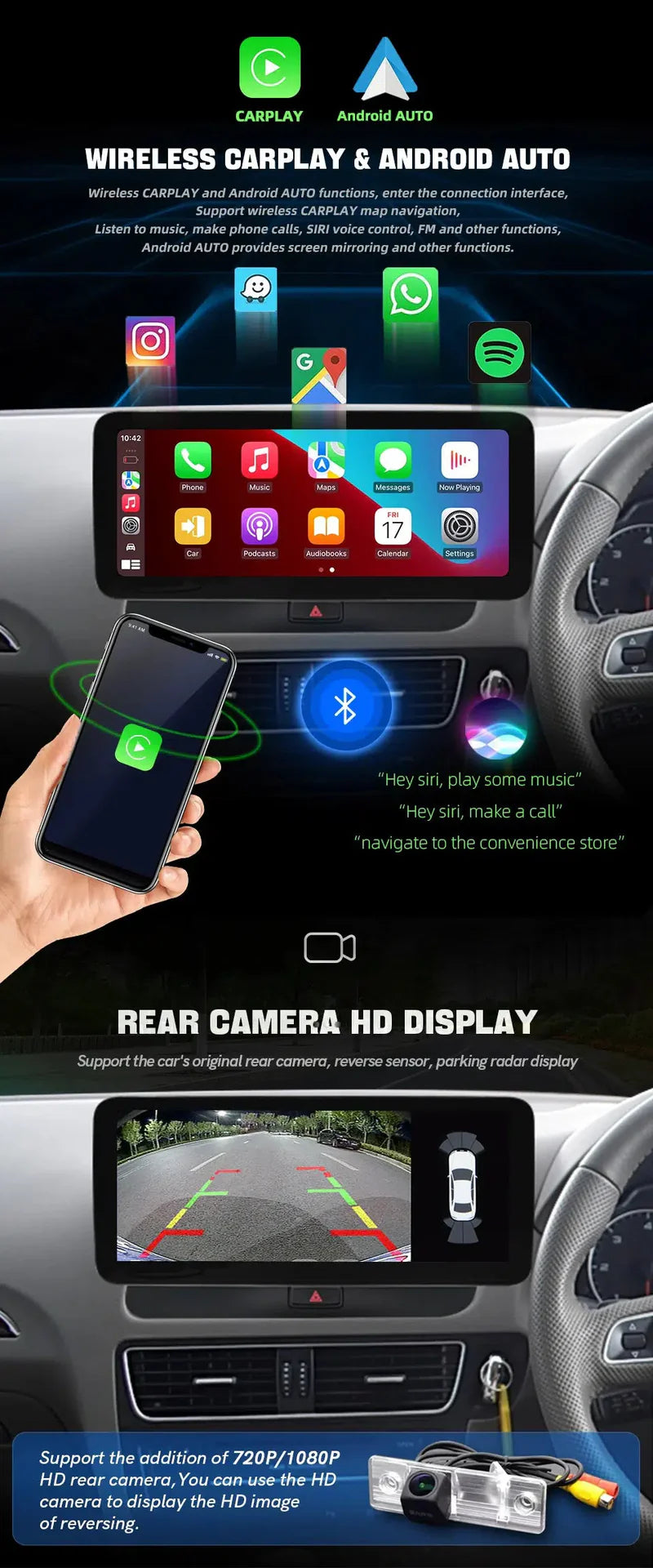 Audi Q5 (2009–2017) – Apple CarPlay Screen Upgrade