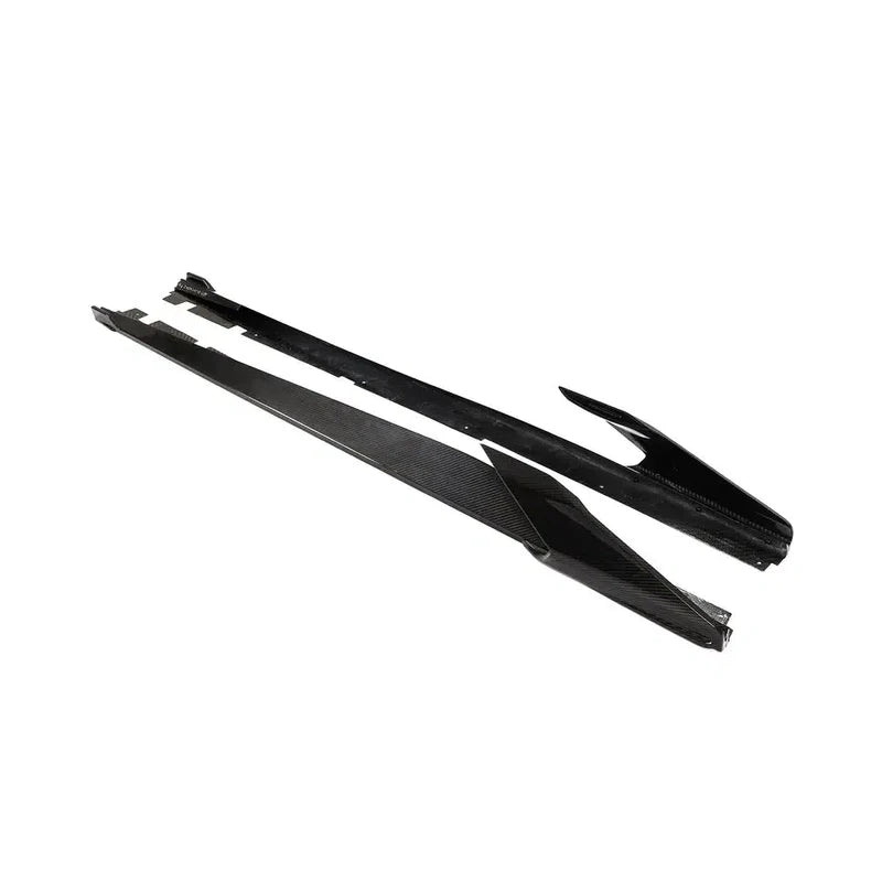 Ferrari 488 - AP Style Carbon Fiber Side Skirt Extensions