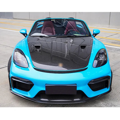 Porsche 718 GT4 RS Style - Carbon Fiber Front Bumper Splitter Lip