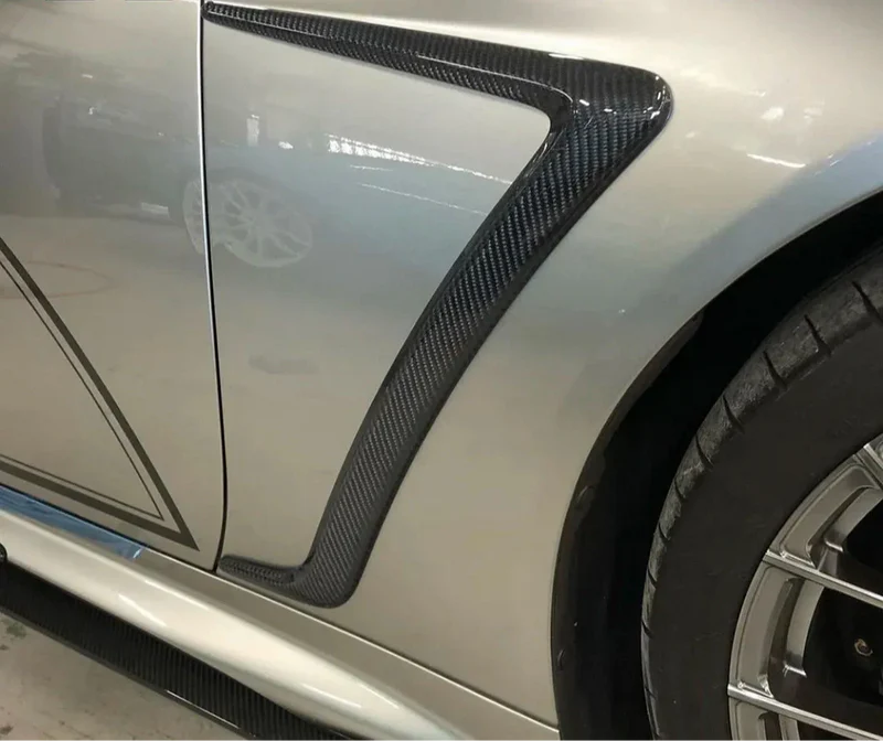 Lexus LC500 & LC500H - Carbon Fiber Side Fender Canards Trim