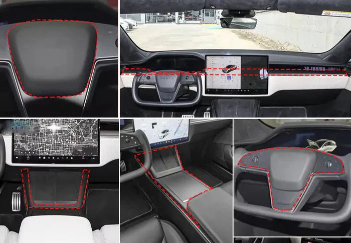 Tesla Model S - Carbon Fiber Interior Kit