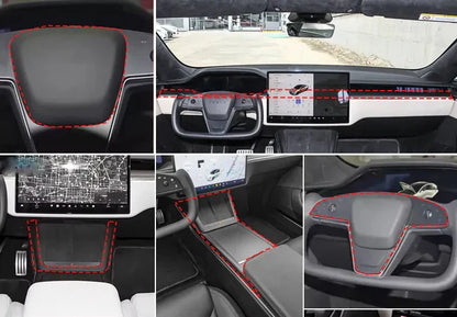 Tesla Model S - Carbon Fiber Interior Kit