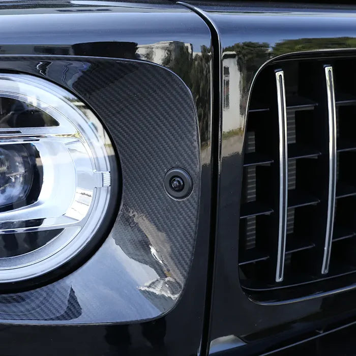 Mercedes-Benz G-Class W463 G63 G500 G550 - Carbon Fiber Front Headlight Panel Trim