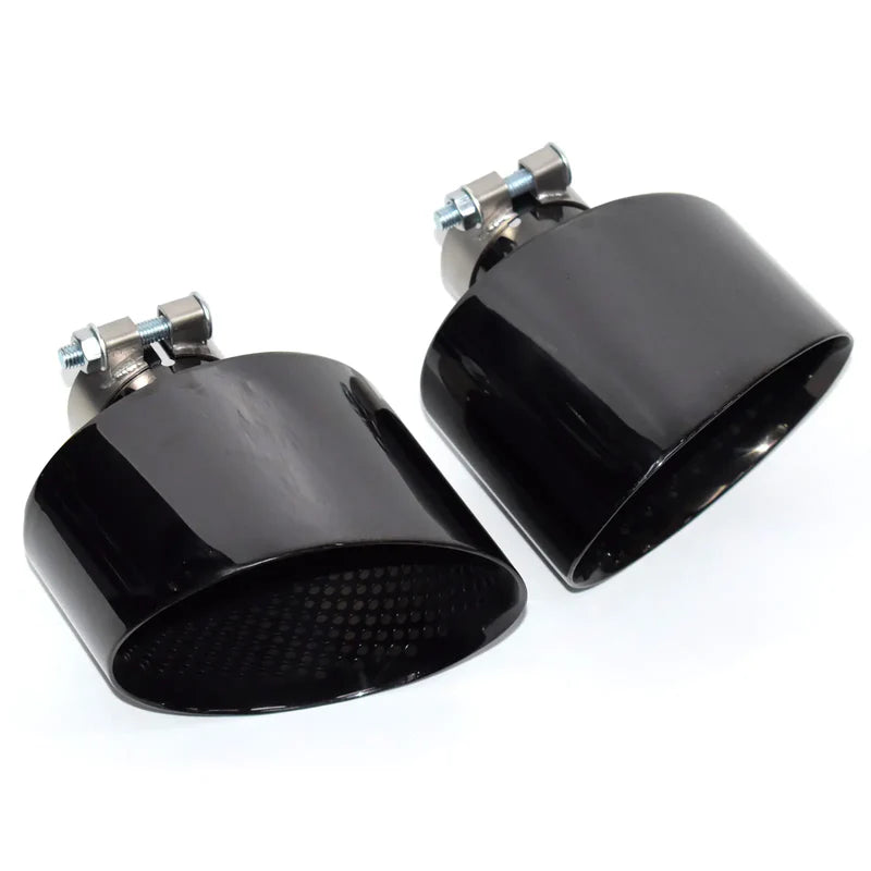 Audi - Gloss Black Oval Exhaust Tip Upgrade