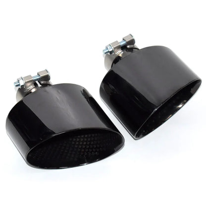 Audi - Gloss Black Oval Exhaust Tip Upgrade