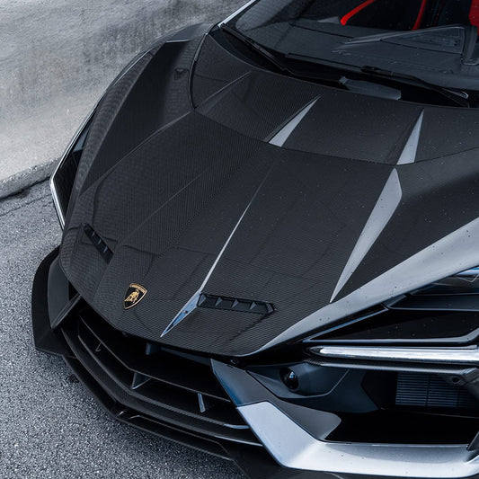 Lamborghini Revuelto – Ten Style Dry Carbon Fiber Front Hood