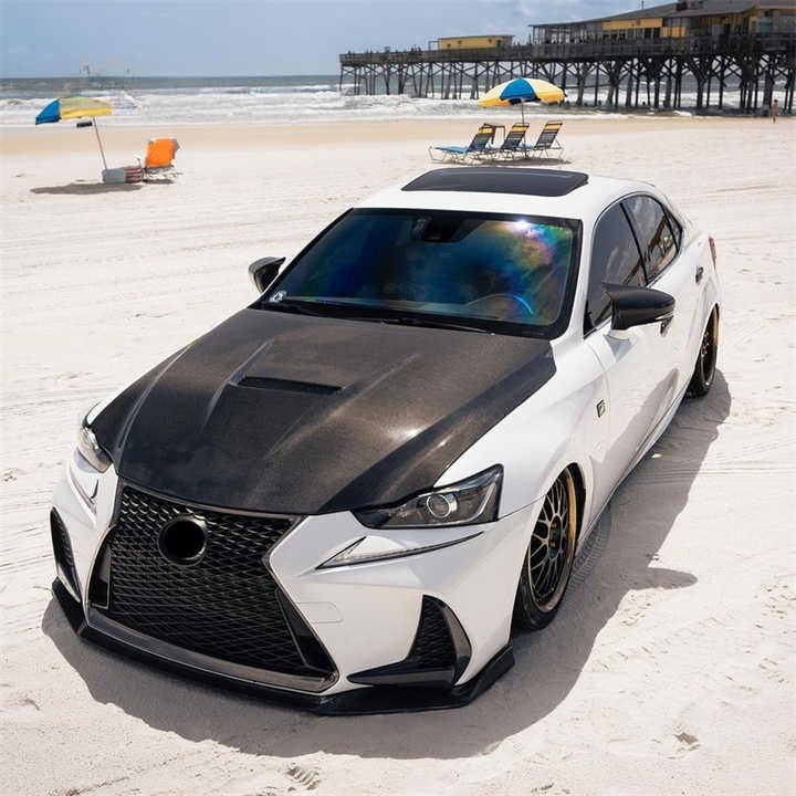 Lexus IS Series (2014–2020) - RCF Style Carbon Fiber Vented Hood