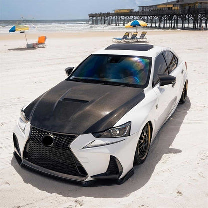 Lexus IS Series (2014–2020) - RCF Style Carbon Fiber Vented Hood