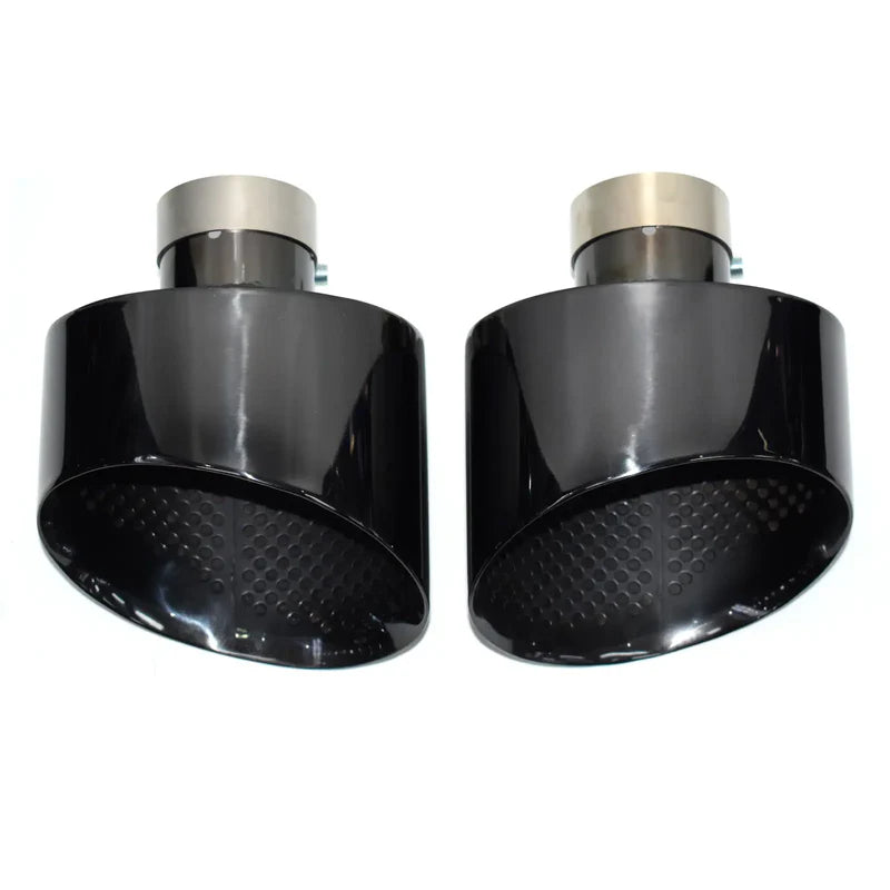 Audi - Gloss Black Oval Exhaust Tip Upgrade