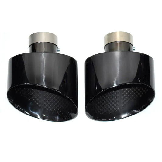 Audi - Gloss Black Oval Exhaust Tip Upgrade