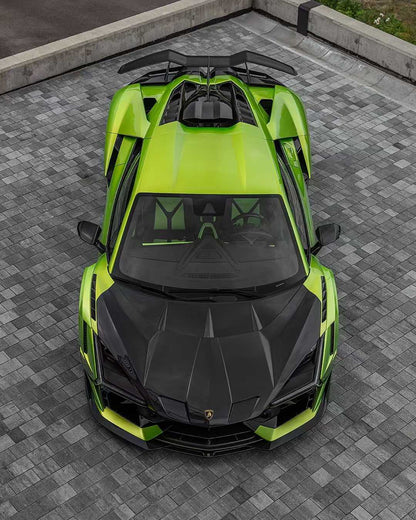 Lamborghini Revuelto – Ten Style Dry Carbon Fiber Front Hood