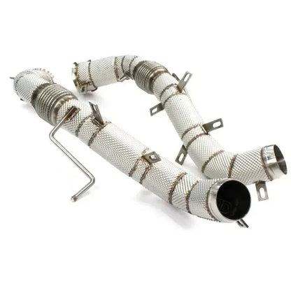 McLaren 600LT – Full Catless Downpipes with Heat Shield