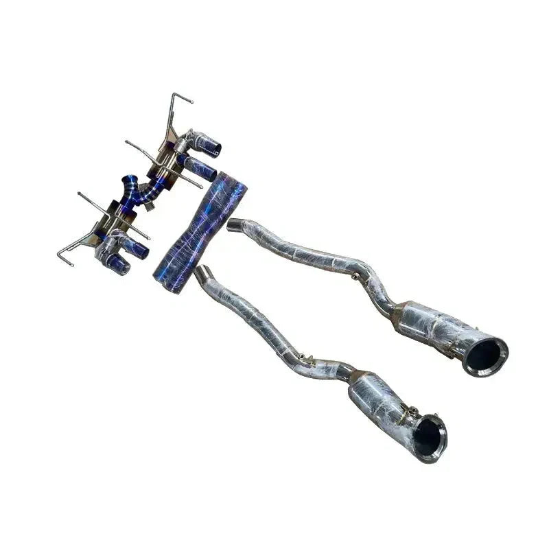 Ferrari 812 – Titanium Full Exhaust System & X-Pipe with Stainless Steel Mid Pipes