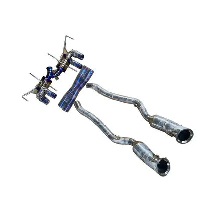 Ferrari 812 – Titanium Full Exhaust System & X-Pipe with Stainless Steel Mid Pipes