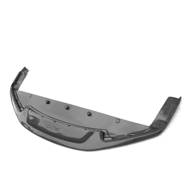 Porsche 718 Boxster / Cayman - Carbon Fiber GT4 Style Front Bumper Splitter Lip