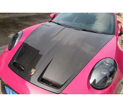Porsche 992 – Carbon Fiber GT3 Style Vented Hood