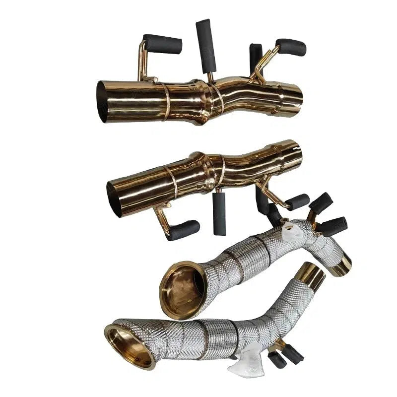 Ferrari SF90 – Catless Downpipes (Primary & Secondary) with Heat Shields