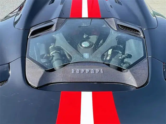 Ferrari 488 Coupe/Spider - Transparent Carbon Fiber Engine Bonnet