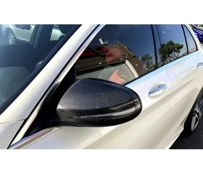 Mercedes W205 / W213 / W222 – Carbon Fiber Mirror Cap Replacements