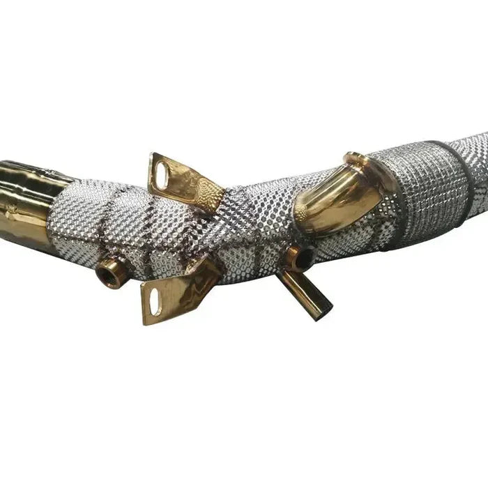 Ferrari SF90 – Catless Downpipes (Primary & Secondary) with Heat Shields