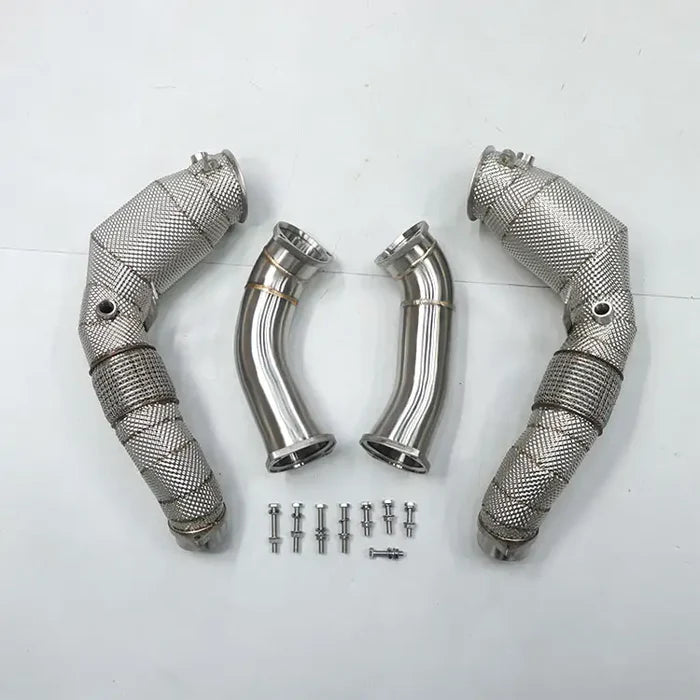 BMW G05 G06 G07 X5 X6 X7 M60i – Performance Exhaust HeatShield Downpipes Set