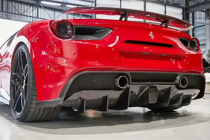 Ferrari 488 - AP Style Carbon Fiber Rear Diffuser