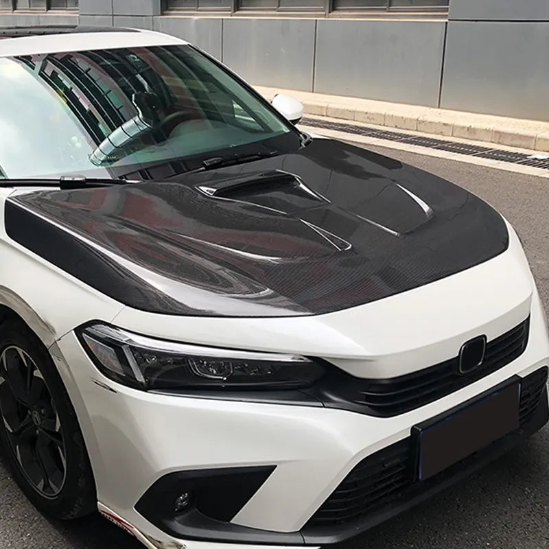 Honda Civic 11th Gen (2022+) – V2 Carbon Fiber Vented Hood