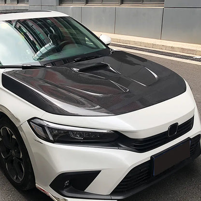 Honda Civic 11th Gen (2022+) – V2 Carbon Fiber Vented Hood