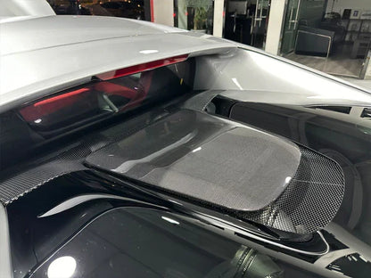 Ferrari 296 GTB - Dry Carbon Fiber OEM Style Rear Hood Trim