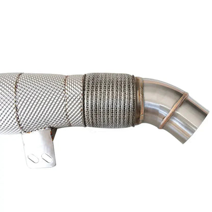 BMW M340i B58 G20 / Z4 M40i G29 / Supra A90 B58 – 4.5in Exhaust Downpipe with Heat Shield
