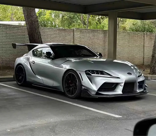 Toyota A90 Supra - V Style Carbon Fiber Front Lip