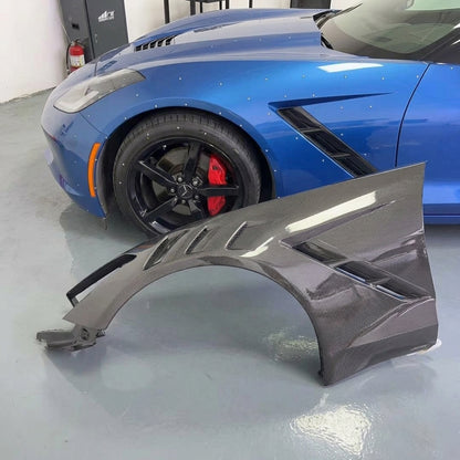 Chevrolet Corvette C7 Stingray / Z06 (2014–2019) - Carbon Fiber Vented Front Fenders