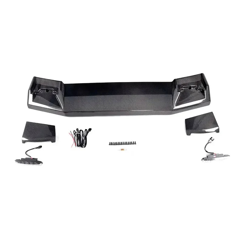 Mercedes-Benz G Wagon W463/W464 G550 G63 (2019+) - Carbon Fiber Front Roof Spoiler with Light