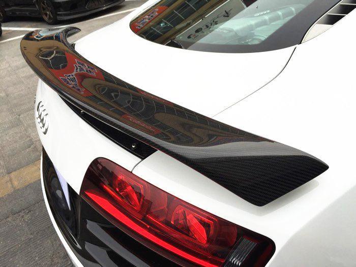 Audi R8 Gen 1 Carbon Fiber Wing With Base Panel Plate