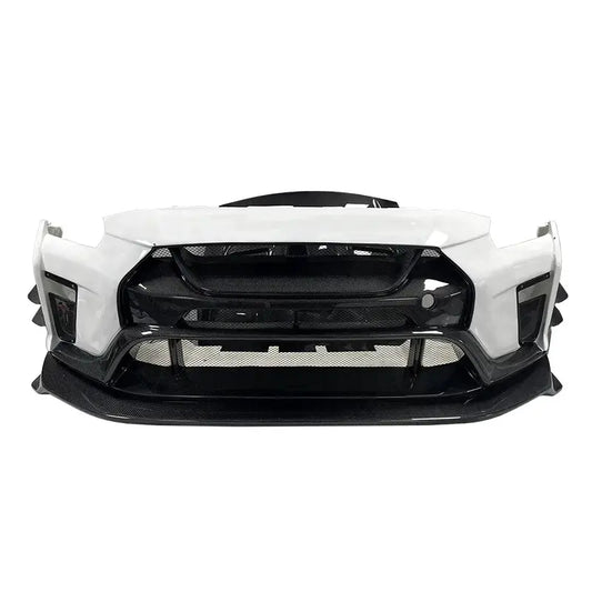 Nissan GT-R R35 - VRS Style Carbon Fiber Front Bumper w/ Front Lip