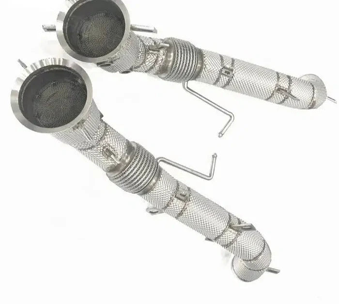 McLaren 570S/570GT – Full Catless Downpipes with Heat Shield