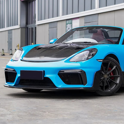 Porsche 718 GT4 RS Style - Carbon Fiber Front Bumper Splitter Lip