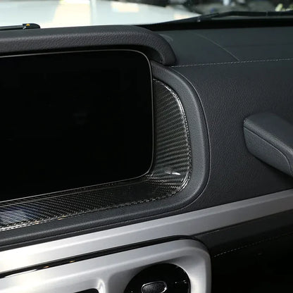 Mercedes-Benz G-Class W463 G350/G500/G63 (2019–2023) - Carbon Fiber Dashboard Display Screen Frame Trim
