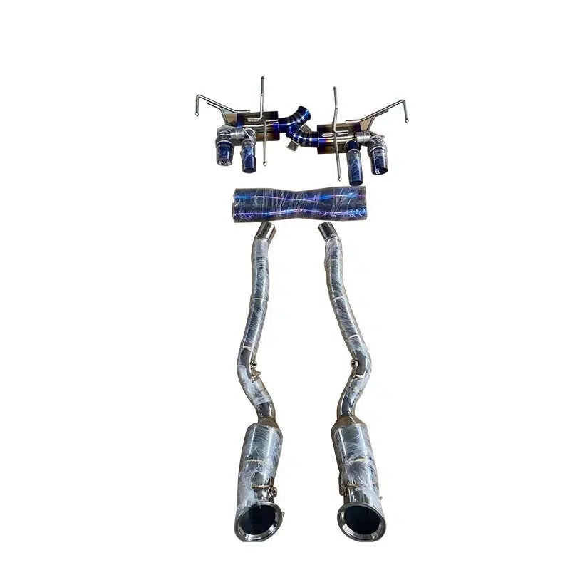 Ferrari 812 – Titanium Full Exhaust System & X-Pipe with Stainless Steel Mid Pipes