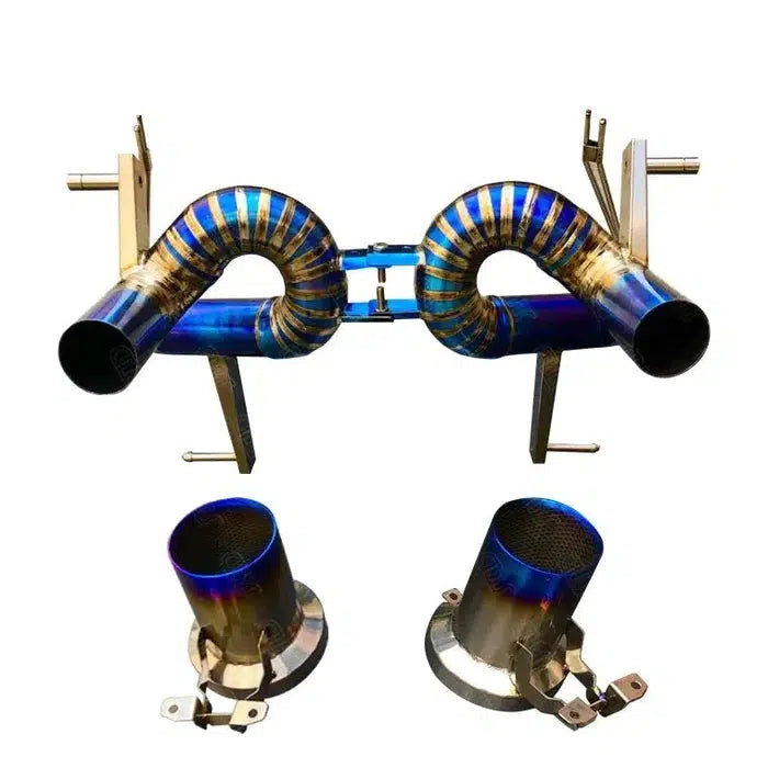 Lamborghini Aventador SVJ - Straight Pipe Catback Exhaust w/ Catless Downpipe F1 Package