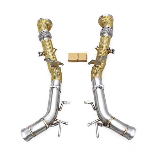 Ferrari 296 3.0T – Stainless Steel Axle-Back Exhaust & Downpipe