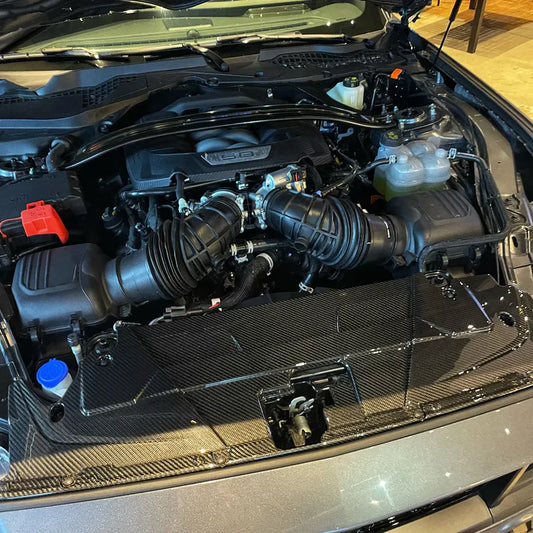 Ford Mustang S650 GT Dark Horse – Carbon Fiber Radiator Panel Engine Bay Trim
