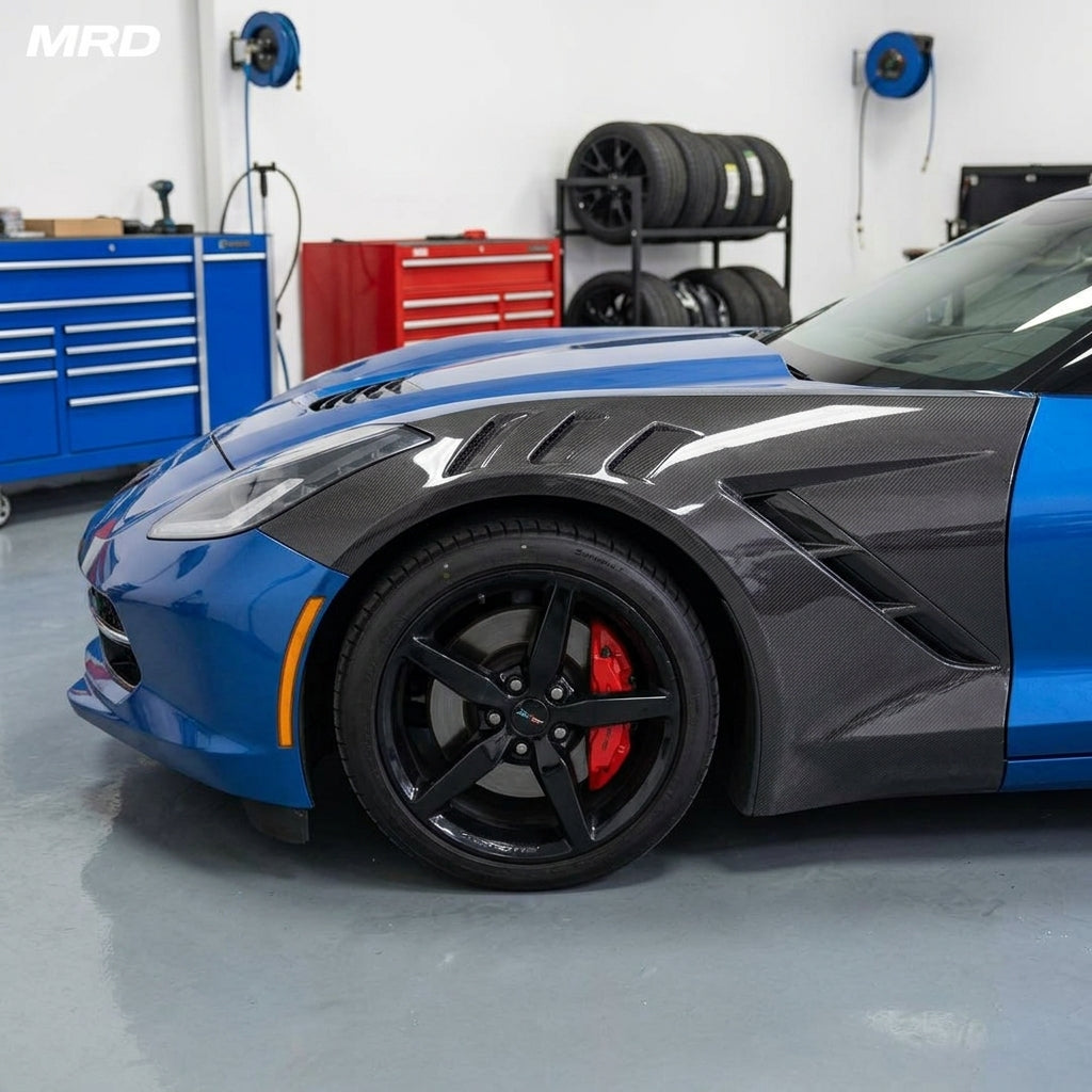 Chevrolet Corvette C7 Stingray / Z06 (2014–2019) - Carbon Fiber Vented Front Fenders