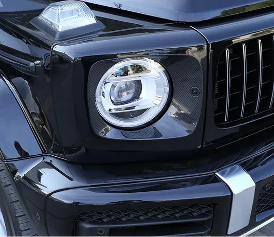 Mercedes-Benz G-Class W463 G63 G500 G550 - Carbon Fiber Front Headlight Panel Trim